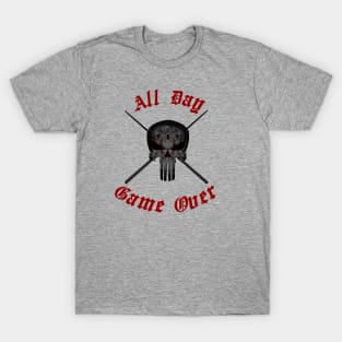 spider skull pool cue T-Shirt